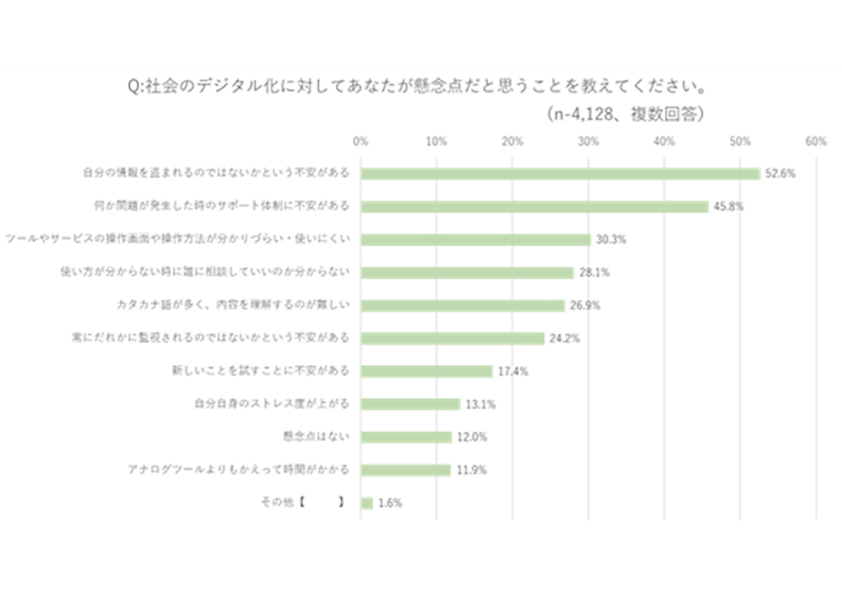 図２：デジタル化の懸念点