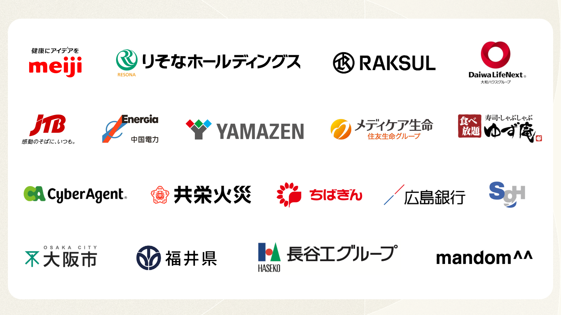 外部提供先（一部）