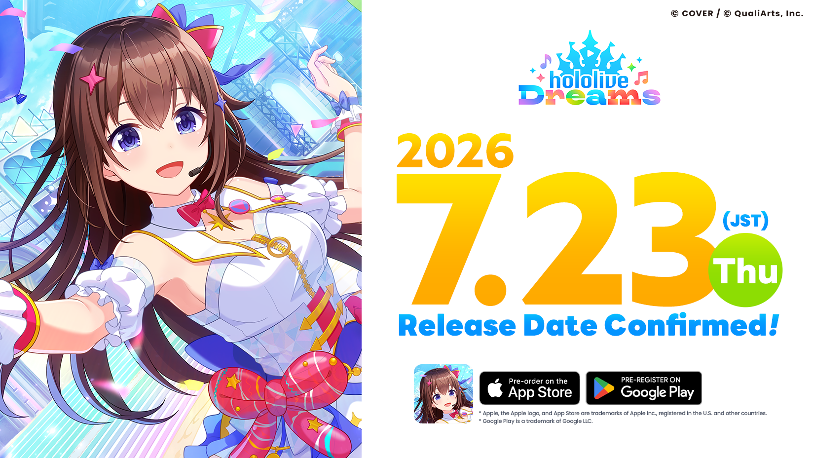 Hololive Dreams - Official mobile game key visual