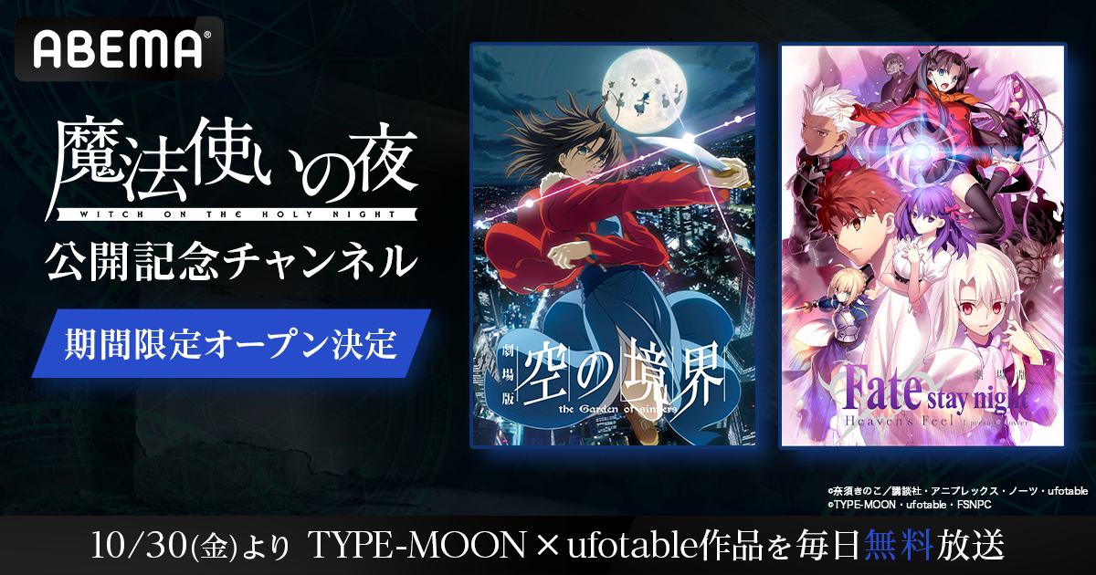 (C)奈須きのこ・TYPE-MOON / アニプレックス・ノーツ・ufotable